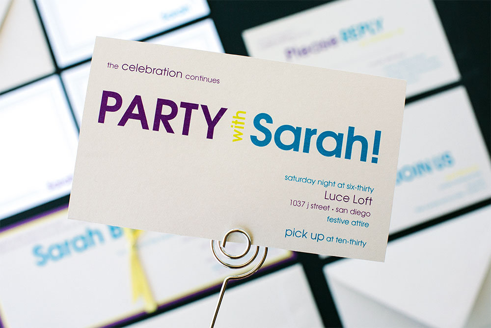 Invitations: Colorful Party