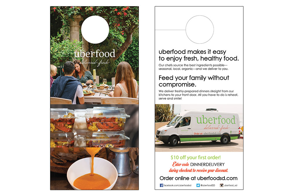 Graphic Design: Uberfood Promotional Pieces