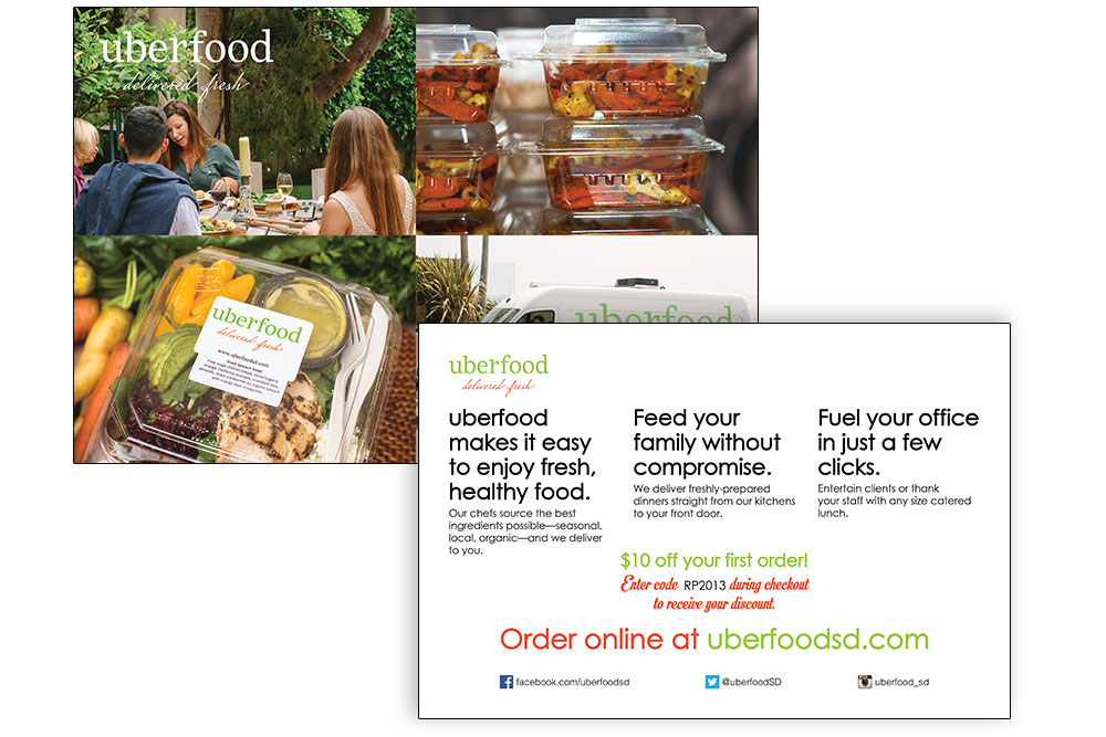 Graphic Design: Uberfood Promotional Pieces