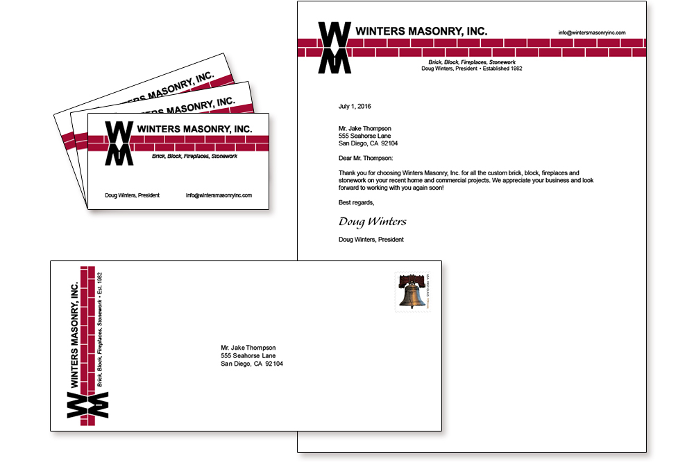 Business Branding: Winters Masonry, Inc.